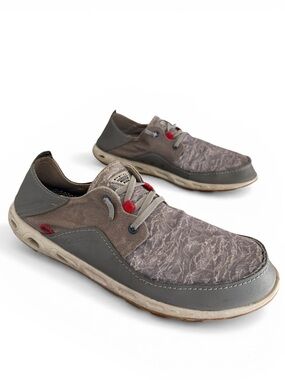 Columbia PFG Omni-Grip Grey Bahama Vent Slip on No Tie Driving Boat Loafers 12